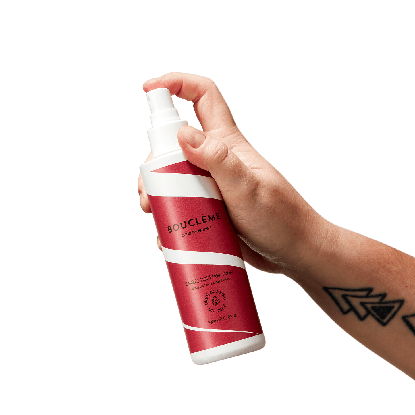 Flexibele haarlak in modelhand