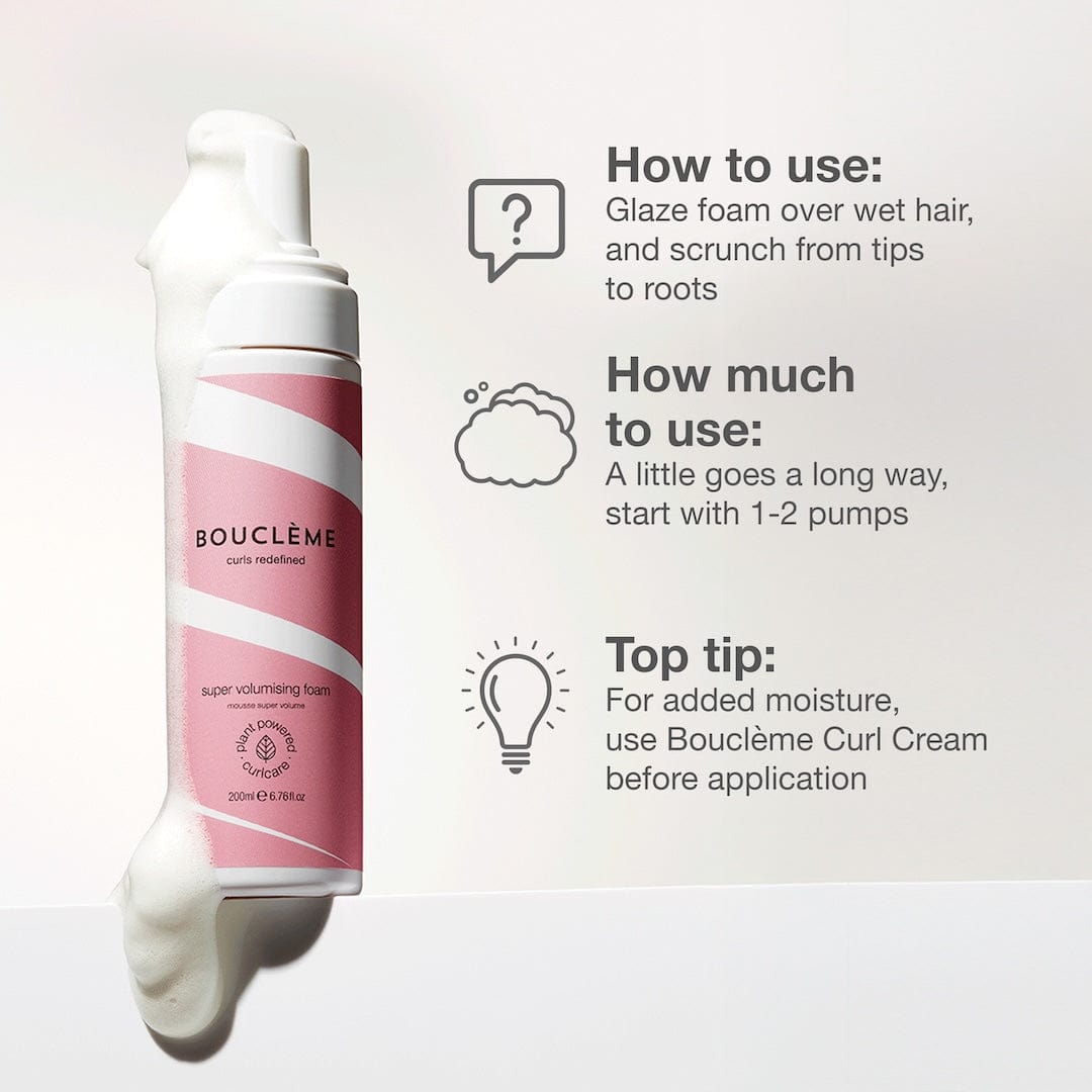 Hoe je onze Super Volumising Foam gebruikt in je krullenroutine