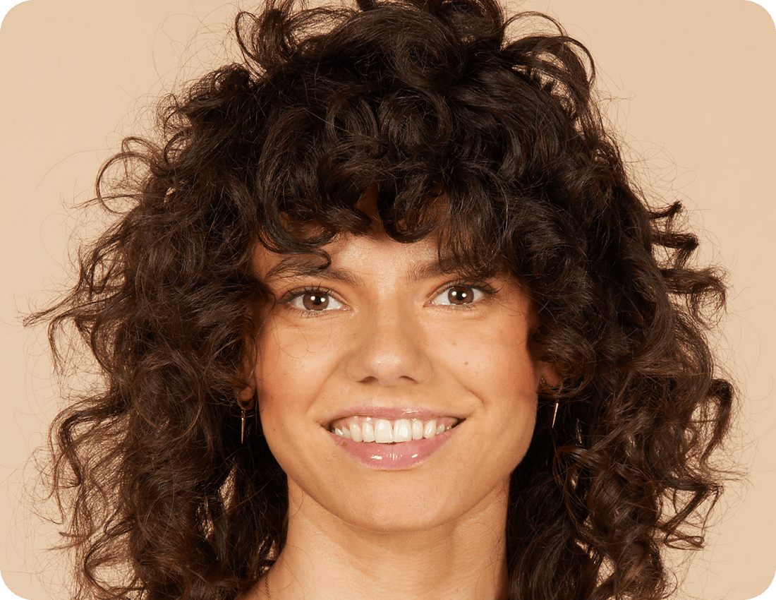 Vrouw met golvend haar