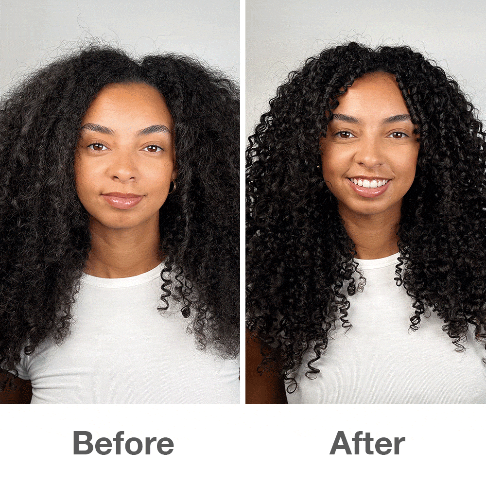 Voor en na gebruik van ons Iconic Curl Duo