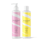 Bouclème Curl Cream en Curl Defining Gel bundelen zich tegen een crèmekleurige achtergrond - het perfecte krulstylingduo voor hydratatie, definitie en langdurige fixatie.