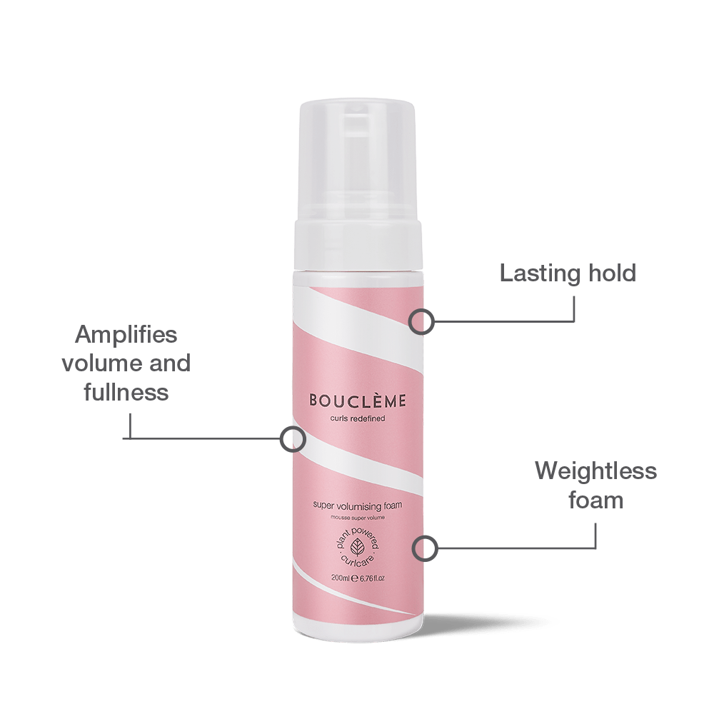 Super Volumising Foam: geeft lichtgewicht lift, voegt volheid toe en versterkt het natuurlijke volume.