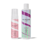 Maximum Volume Duo bundel met Super Volumising Foam en Super Hold Styler op een zachte crèmekleurige achtergrond.